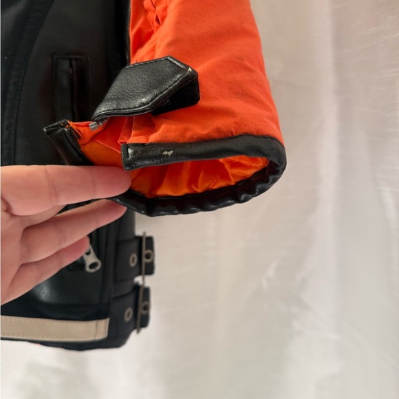 Harley Davidson Motorcycles Kids / Toddler Faux Black Leather Jacket - Sz 4 - Picture 4 of 11